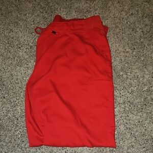 Red Drawstring Pants